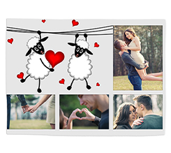 Tovaglietta in tessuto Sweet sheep