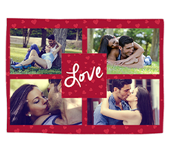 Tovaglietta in tessuto Love for collage