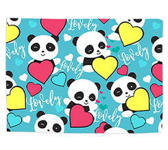 Tovaglietta in tessuto Lovely panda