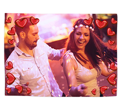 Tovaglietta in tessuto Frame in love