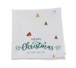 Tovagliolo in tessuto con alberi colorati