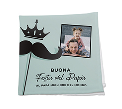 Tovagliolo in tessuto a tema festa del papà