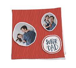 Tovagliolo in tessuto con scritta super dad