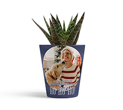vaso in ceramica personalizzato con foto e grafica di Natale
