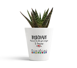 Vaso in ceramica Insegnare