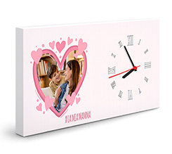 Orologio rettangolare su tela per la mia mamma