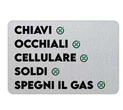 Zerbino in feltro Promemoria