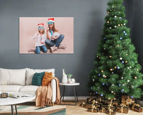 stampa su tela regalo di natale