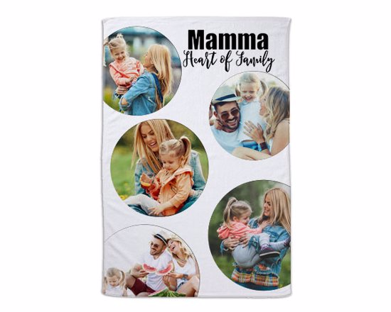 Regala alla tua mamma, una coperta con un collage delle vostre foto più belle