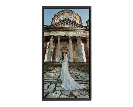 Stampa panoramica verticale di Tela con cornice americana