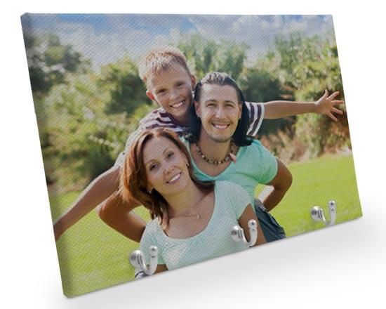 Appendiabiti in Tela 40x30 cm con foto famiglia