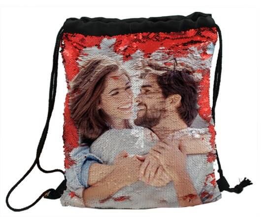 personalizza sacca con paillettes