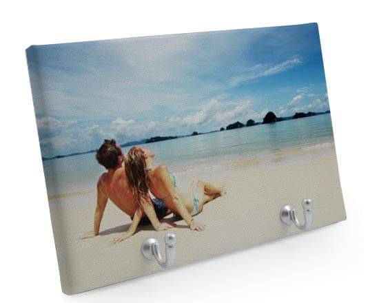Appendiabiti in Tela 30x20 cm con foto coppia al mare