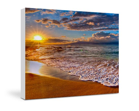 foto di spiaggia stampata su tela