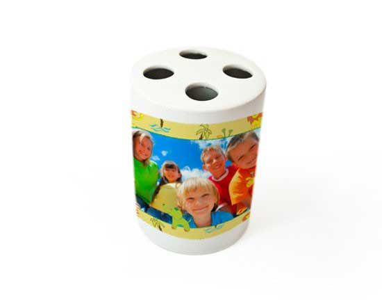 stampa foto su portaspazzolino