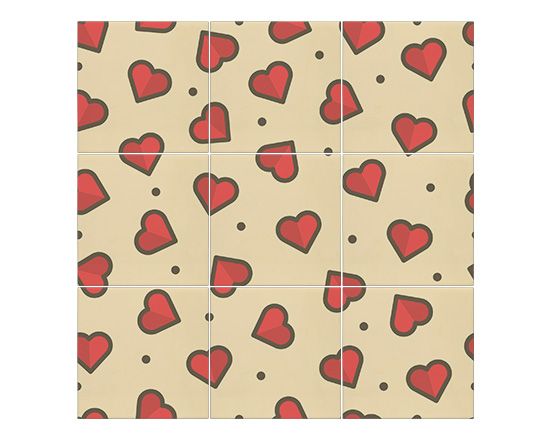 stampa grafica su mosaico