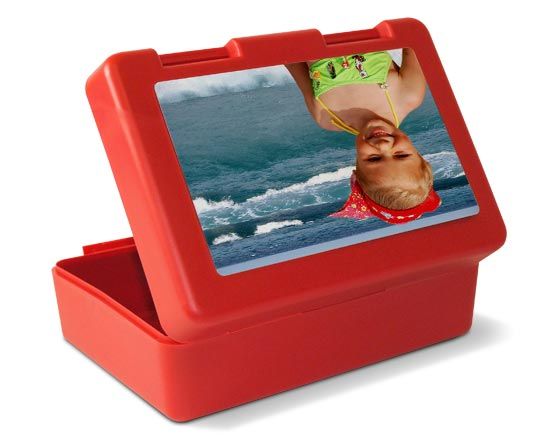 Le foto dei tuoi figli sul cestino porta merende