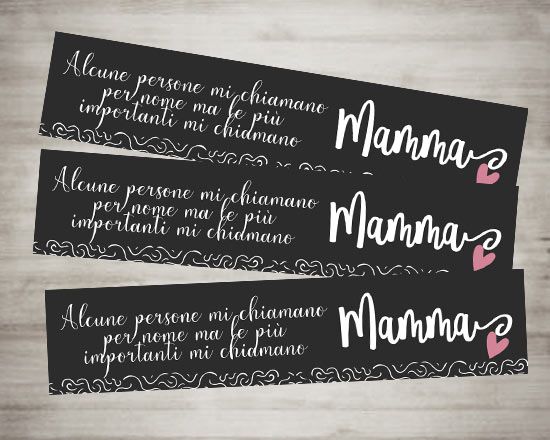 segnalibri personalizzati con grafica per la mamma
