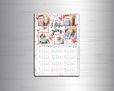 Calendario A4 magnetico con grafica collage