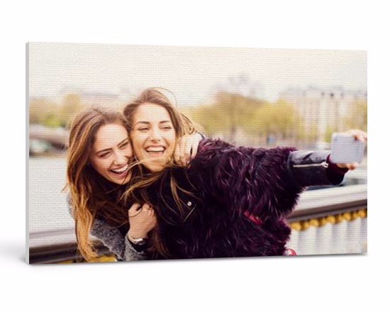 stampa su tela con foto di amiche