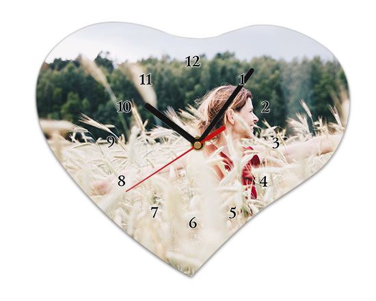 quadrante con numeri per orologio a forma di cuore