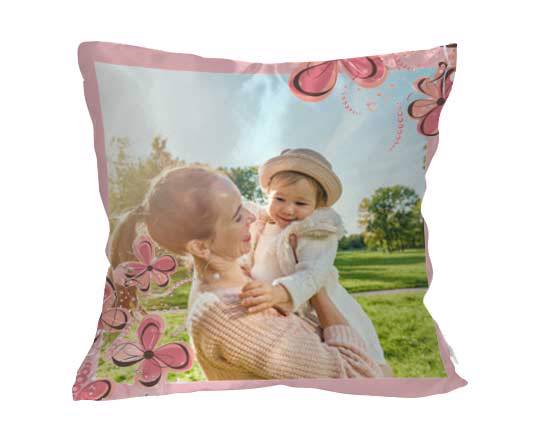 Cuscino classico personalizzato con grafiche e foto
