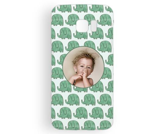 Cover Galaxy s7 Edge 3D Elefantini verdi