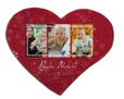 puzzle cuore con grafica rossa di Natale