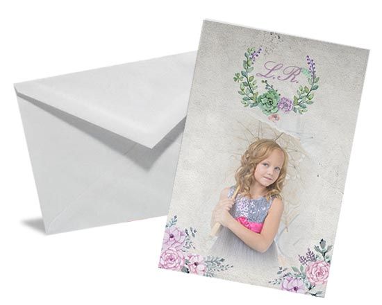 Bigliettino Auguri Soft flowers