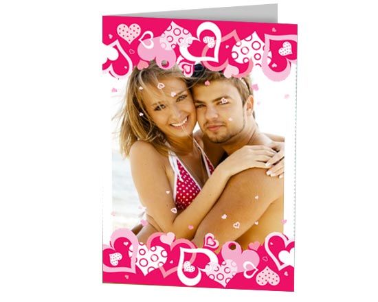 card di S. valentino con foto