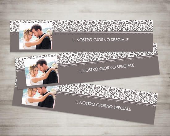 personalizza il segnalibro con la foto del tuo matrimonio