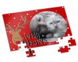 renna disegnata su puzzle a4