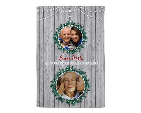 Coperta 100x150 Grey wood