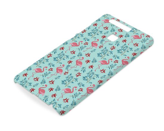 Cover Huawei P9 3D Fenicotteri e fiori