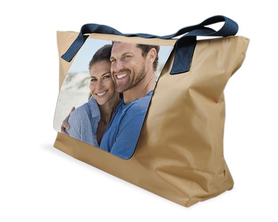 borsa beige personalizzata