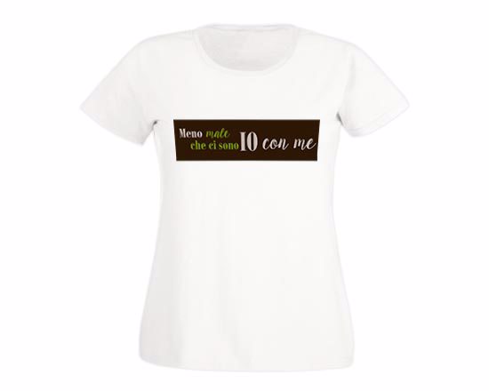 T-shirt donna in cotone Io con me