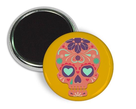 Magnete da frigo con teschio