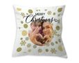 cuscino classico con pois natalizi