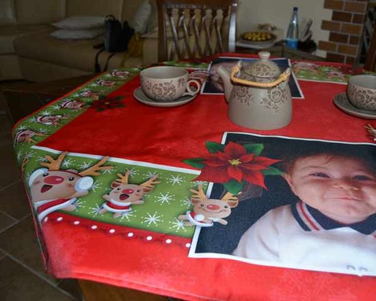 Tovaglia centrotavola personalizzata con la stampa delle tue immagini