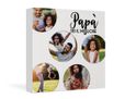 Foto collage su tela dedicato al papà