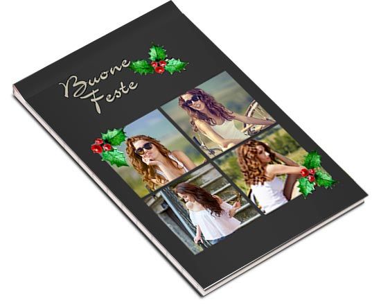 Il block notes rigido con copertina natalizia