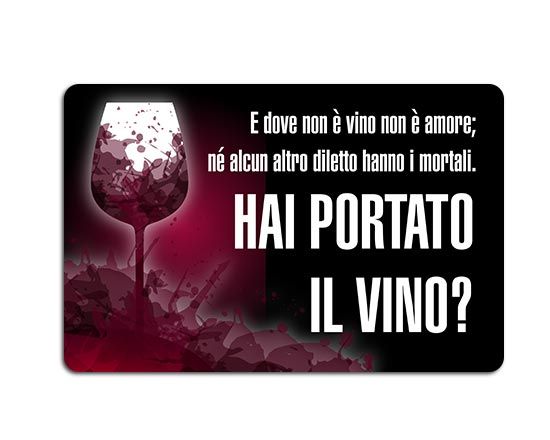 Il tappeto ingresso con grafica stilizzata