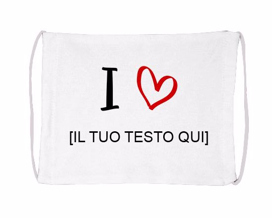Mascherina Basic I Love