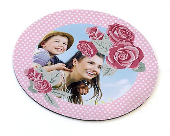 Crea il tuo mousepad tondo per la festa della mamma