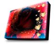 Tela led personalizzata con imamgini e grafica a cuori