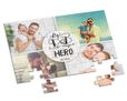 Foto puzzle A4 con grafica collage con scritta