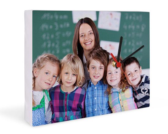 tela orologio con foto di classe