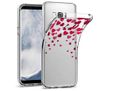 Cover trasparente Samsung S8 Glitter Hearts