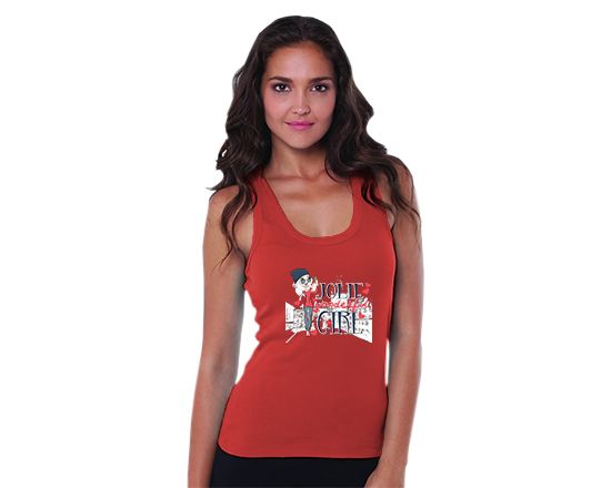 Canotta spalla larga rossa