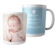 Tazza panoramica Battesimo bimbo pois